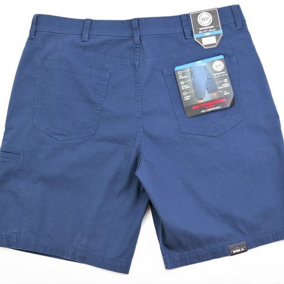 New Weatherproof  Size 44  Men's Ripstop Utility Shorts10" Inseam Storm Blue WP - Picture 12 of 12